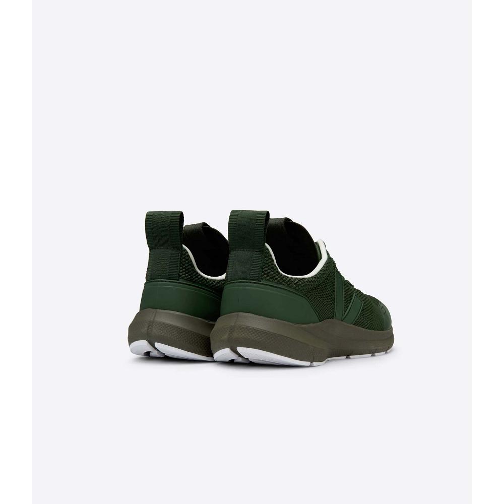 Veja PERFORMANCE RUNNER V-KNIT RICK OWENS Men's Shoes Olive | NZ 260DFM